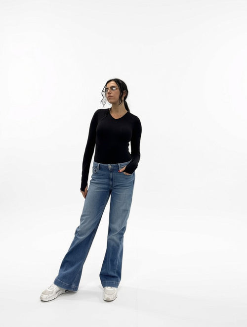 Bare Scoop Bodysuit - Long Sleeve